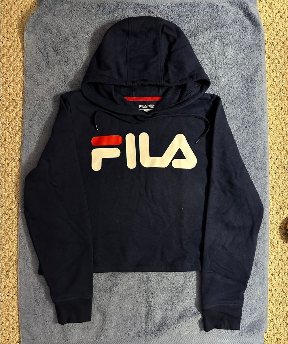 Women's FILA Crop Hoodie - Size XL